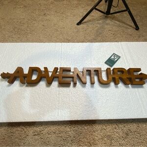 Wooden Adventure Sign